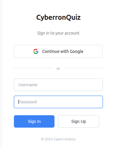 CyberronQUIZ app